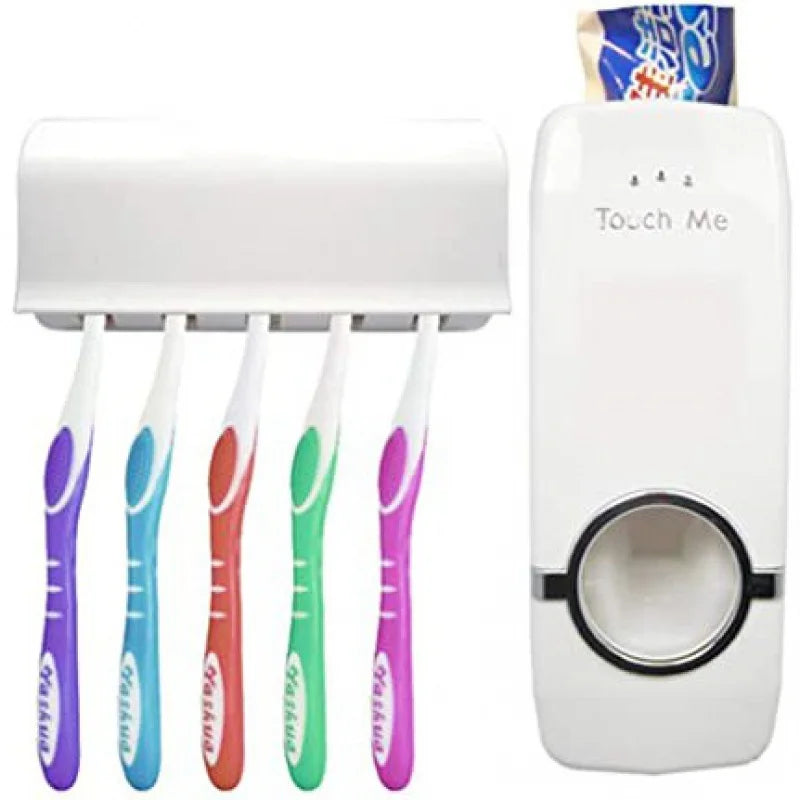 Dispenser de Creme Dental com Porta Escovas