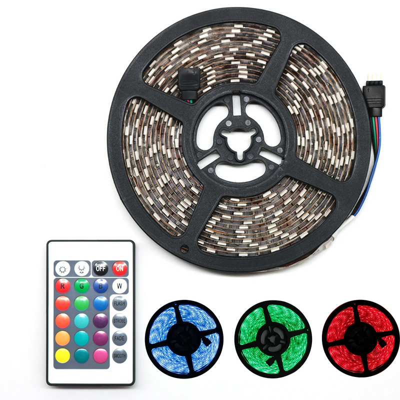 Fita Led RGB + Controle + Fonte 12v